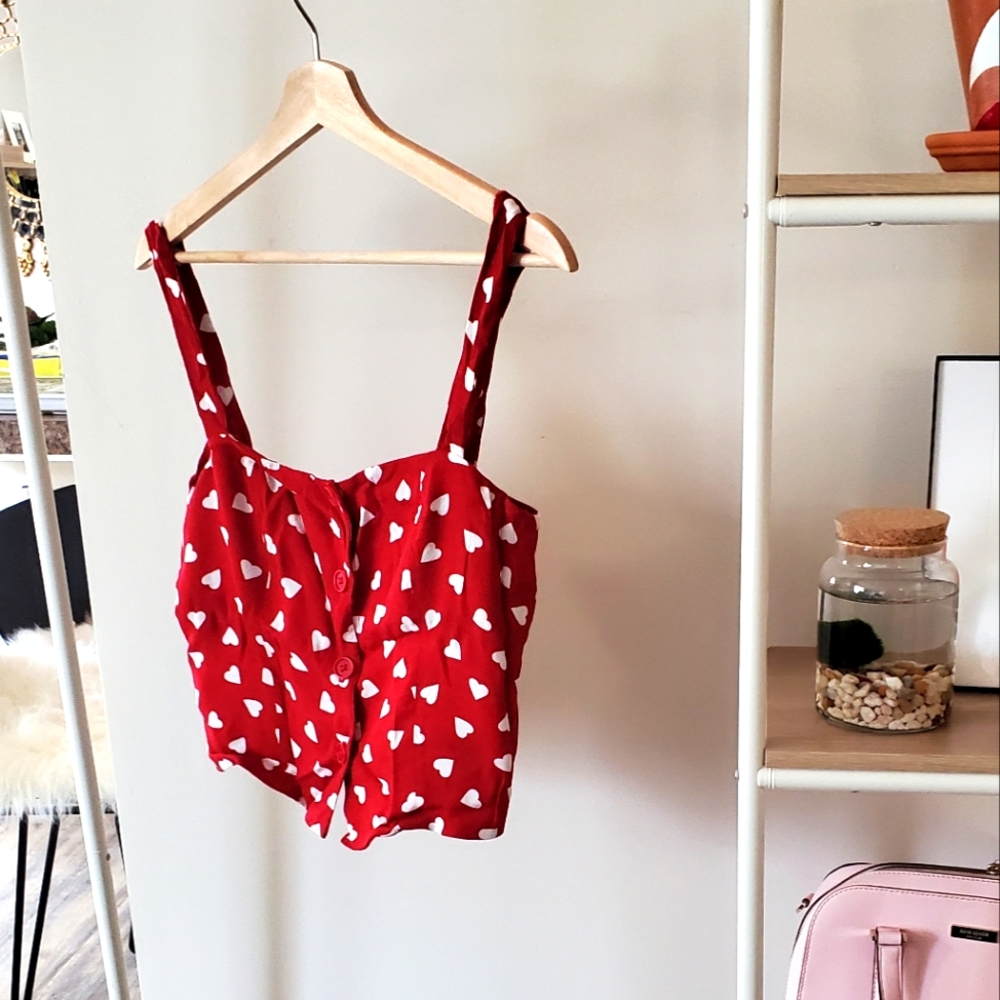 Reformation Yara Hearts Top
